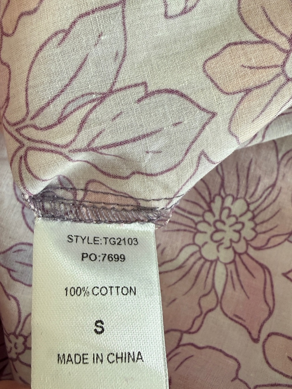 Gigio Pink Floral Smocked Ruffle Blouse Size S Cottagecore Girly Pastels NWOT - Picture 4 of 4